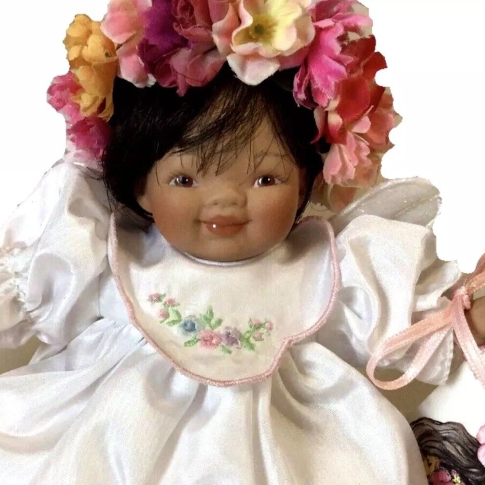 PAULINE BJONNESS JACOBSEN DOLL ANGELS LOT OF 3 HAWAIIAN LEIALOHA PORCELAIN LINA - Picture 7 of 8